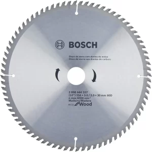 Disco de sierra circular Bosch ECO 254mm 10″ x 80 dientes  / 2608644337