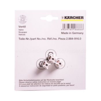 Set de 3 válvulas para hidrolavadora Karcher HD585  / 2.884-916.0