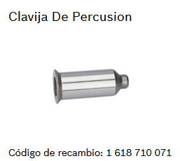 Clavija de percusión para Demoledor Bosch GSH 11E / 1618710071