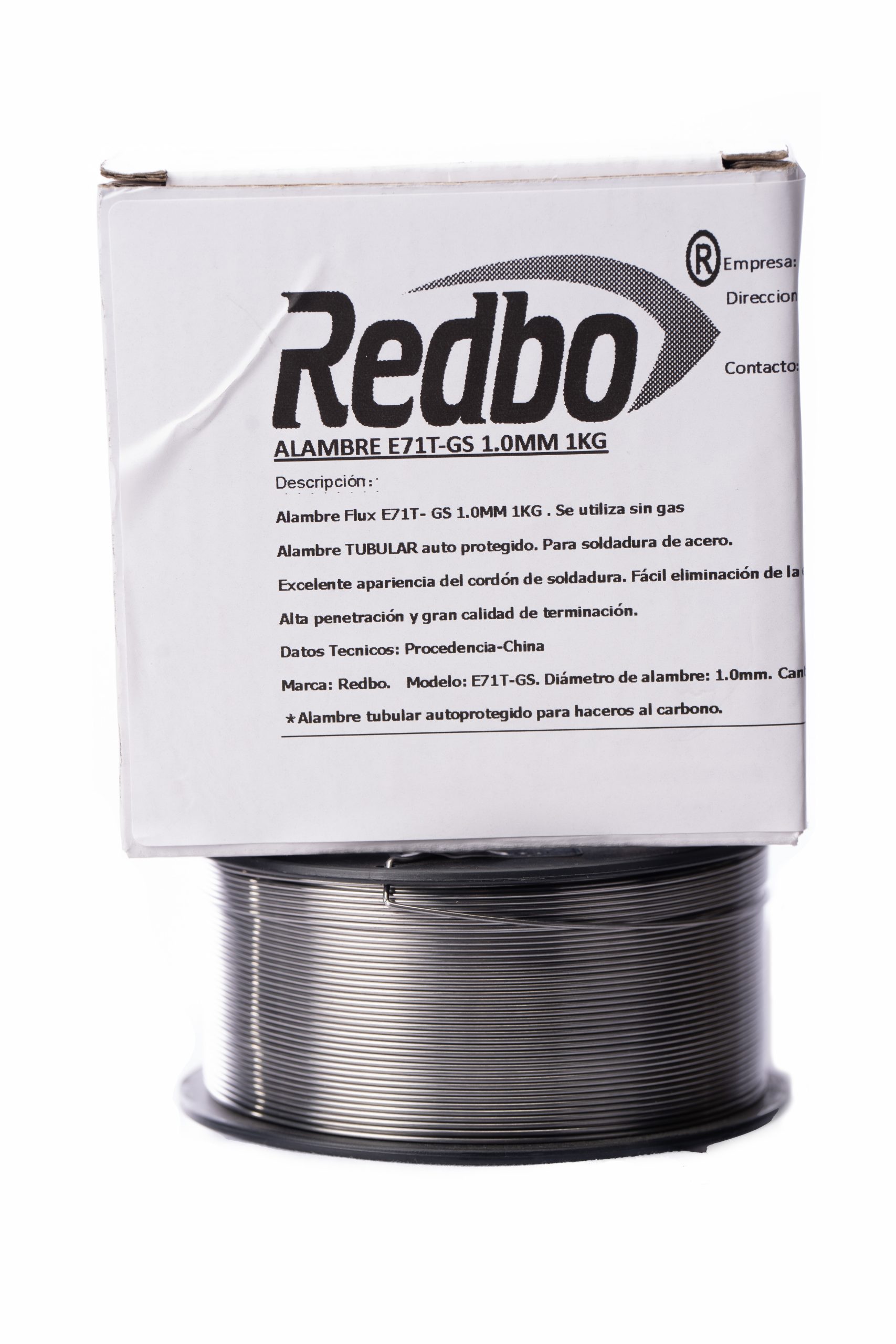 Alambre FLUX E71T-GS Redbo 1.0mm 1kg  / E0001