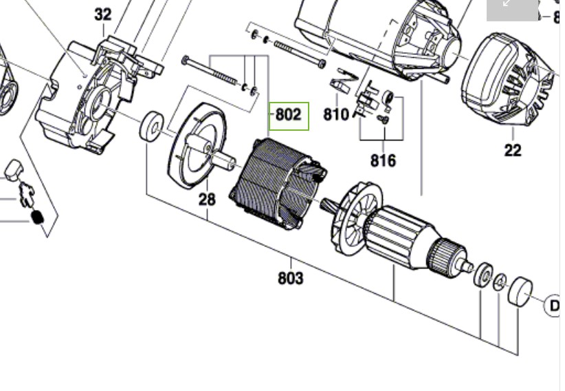 Estator para Ingleteadora Skil 3310  / 1619PA0222