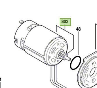 Unidad motor para GDR 1440-LI Bosch  / 2609199419