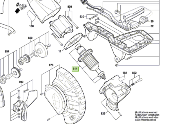 Inducido para ingleteadora Skil 3311  / cod: 1619PA1360