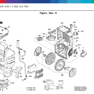 Caja de interruptor para hidrolavadora Bosch GHP 4/50  / F016F05460